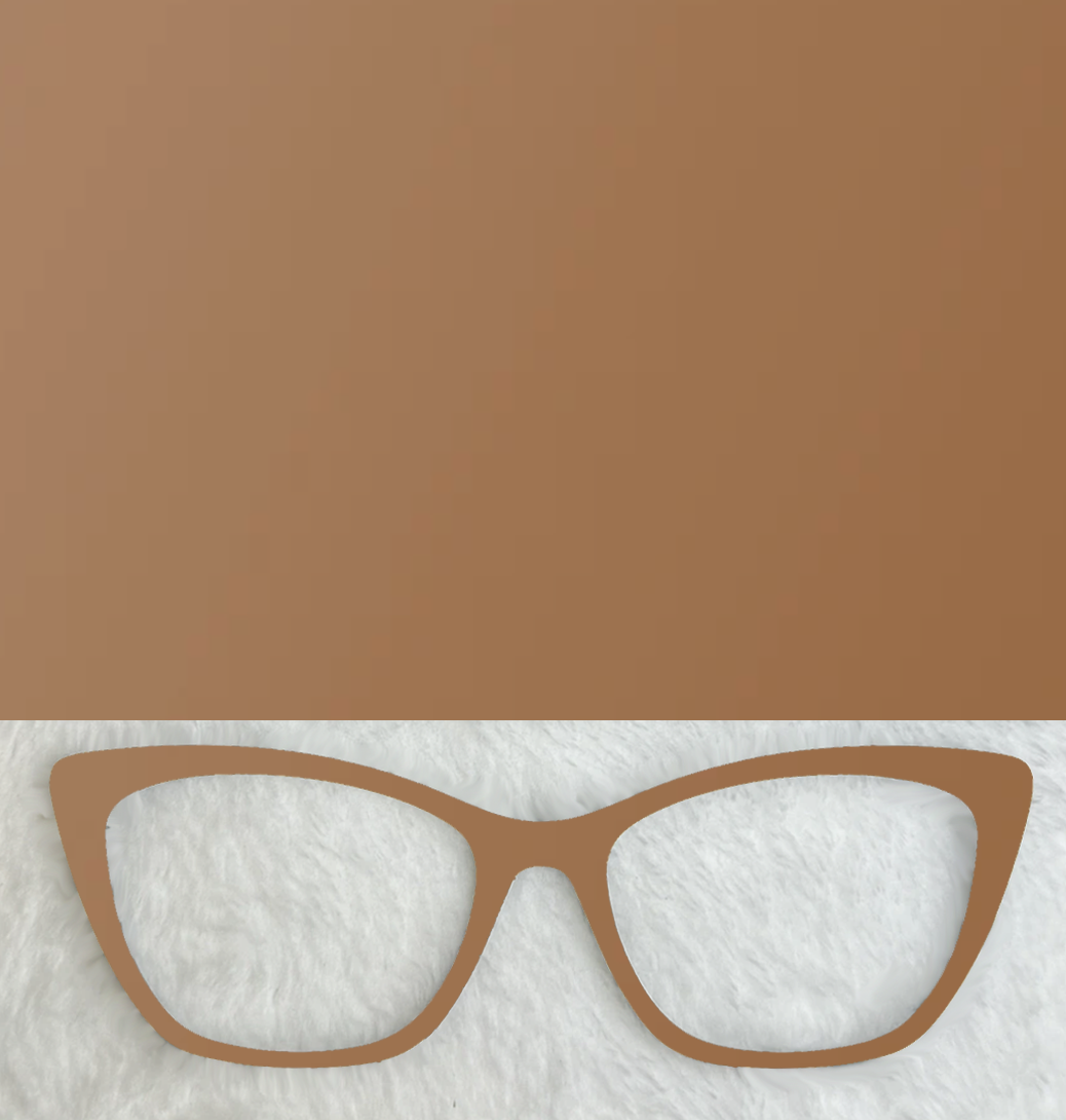 Mirrored Solid Caramel