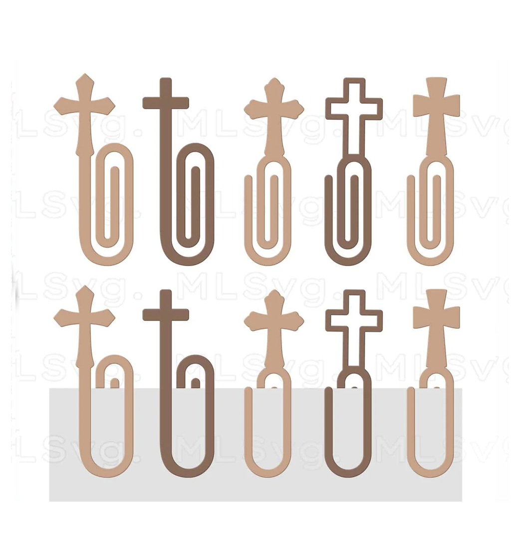 Cross Bookmarks | 5 Designs | 10 Units