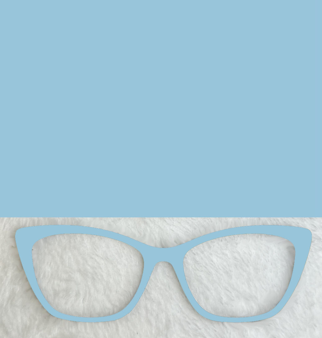 Flexible Transparent Acrylic | Blue