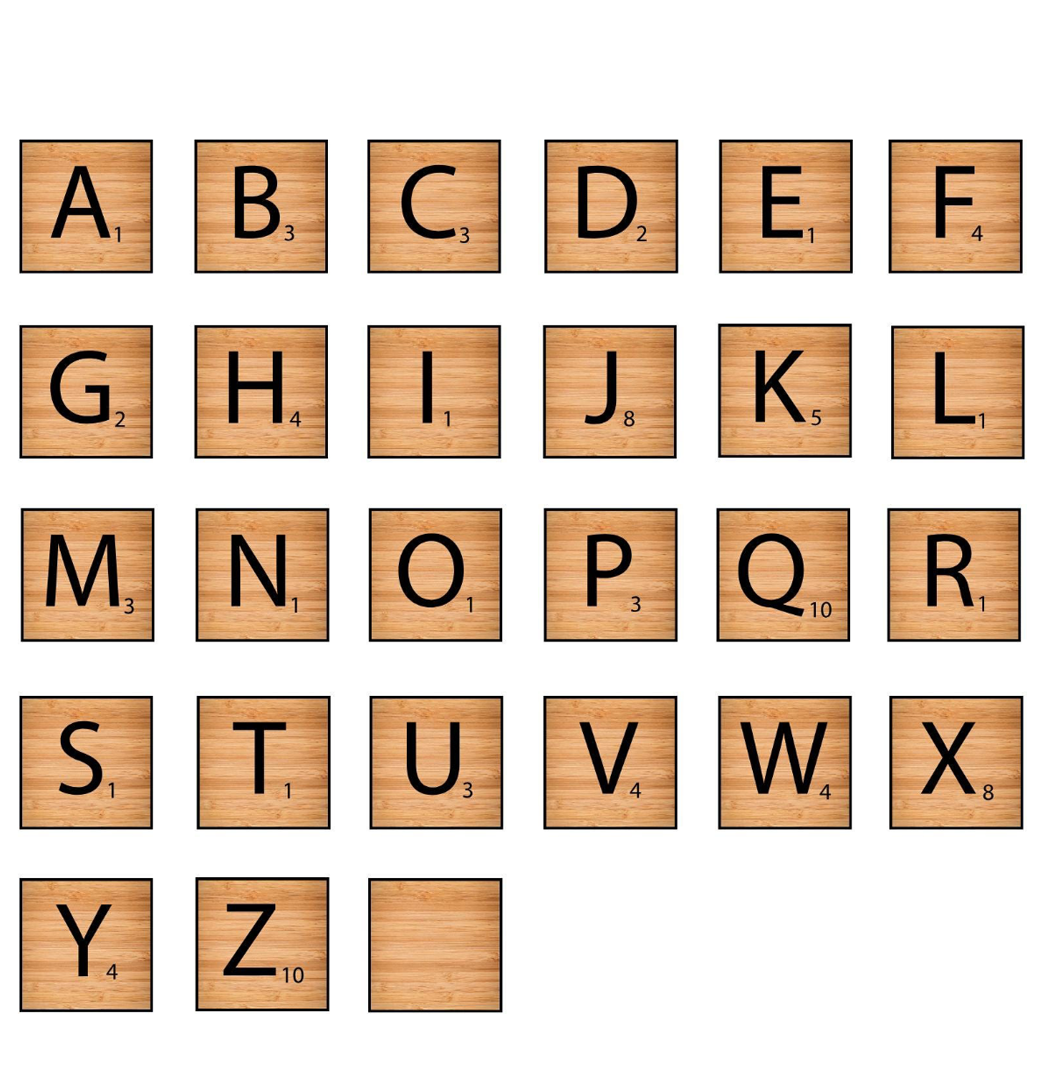 8x8 Scrabble Letters | A