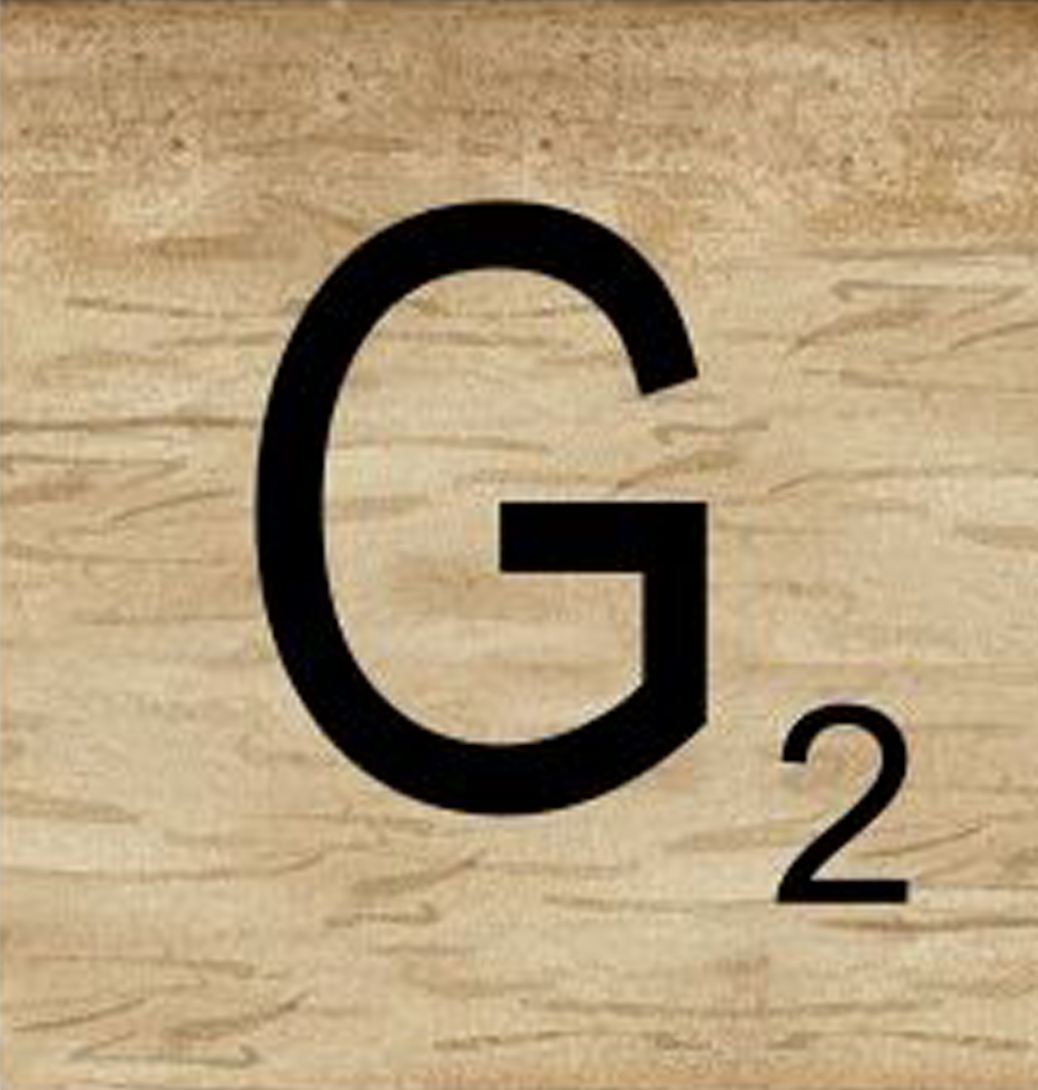 8x8 Scrabble Letters | G