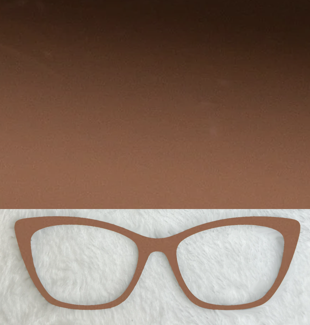Mirrored Solid Brown