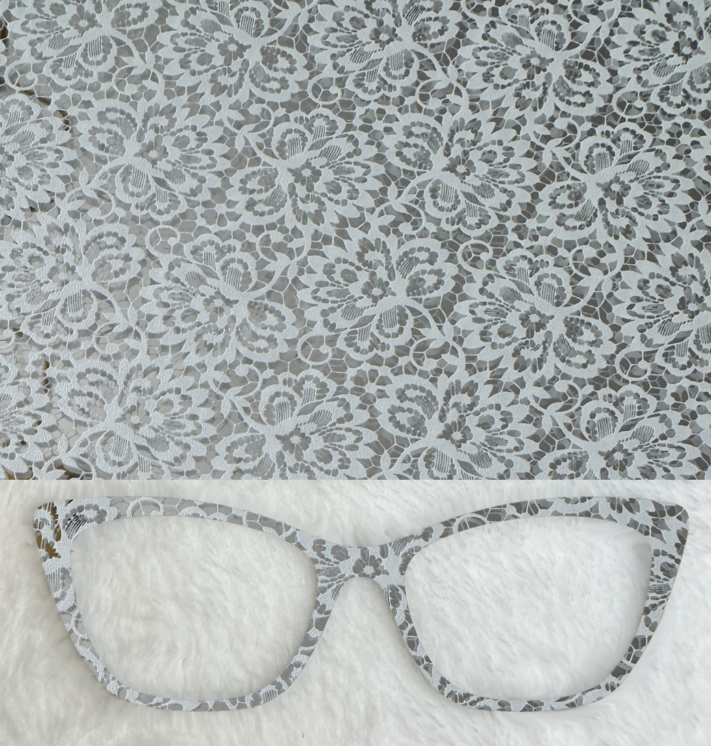 Mirrored White Lace