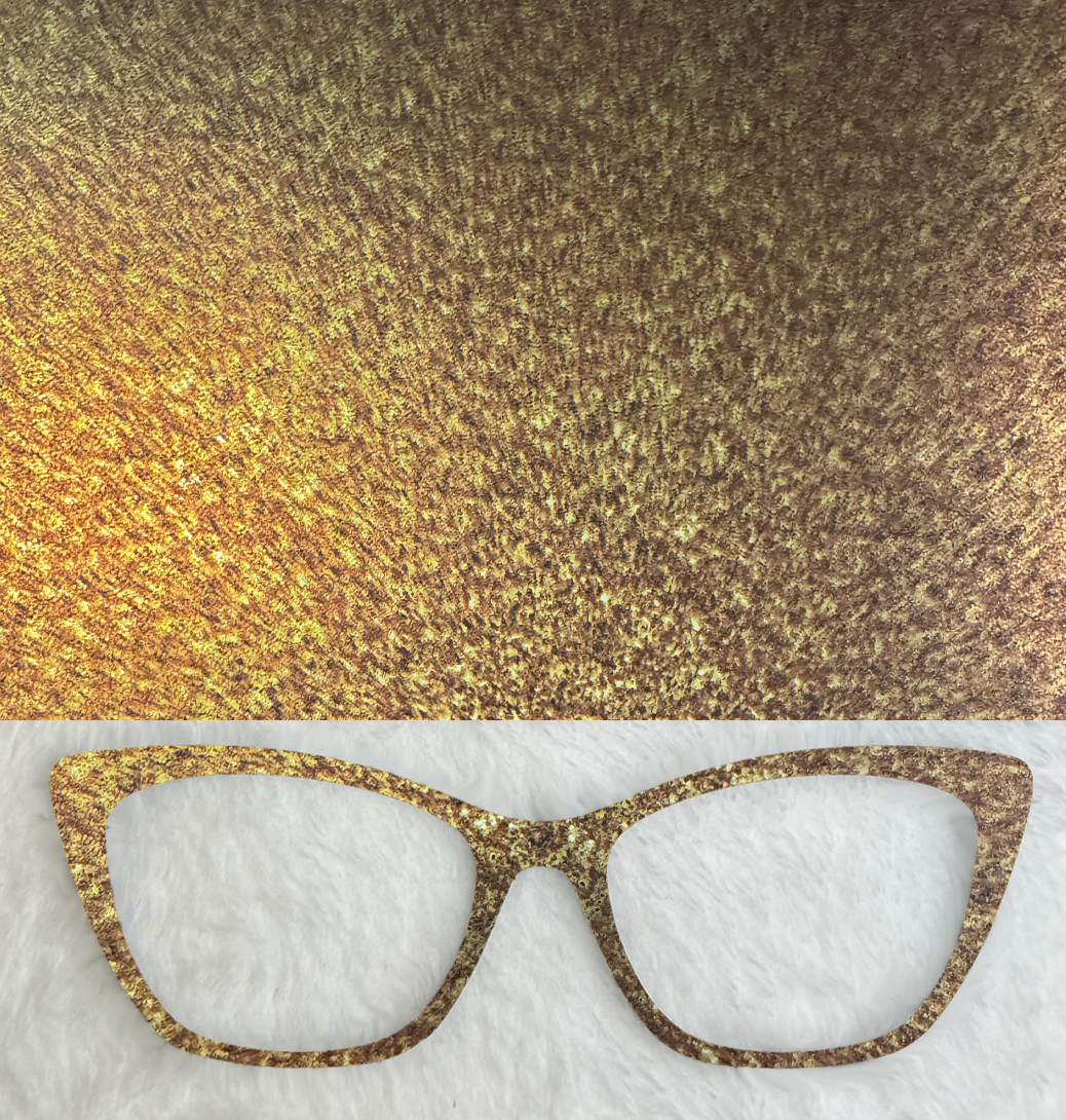 Mirrored Gold Fleck