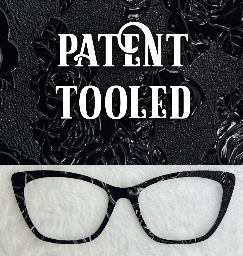 Patent Tooled Faux | Black