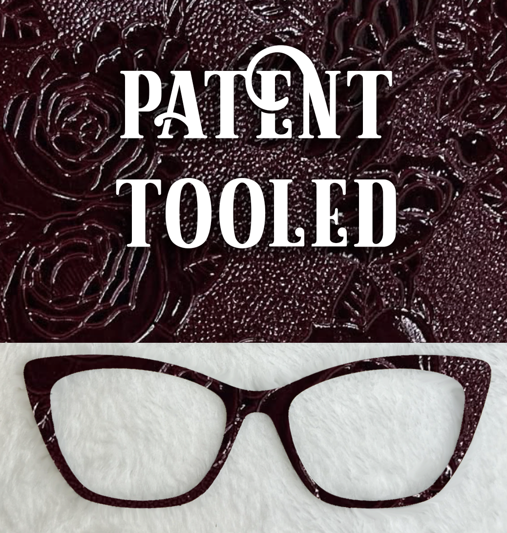 Patent Tooled Faux | Burgundy