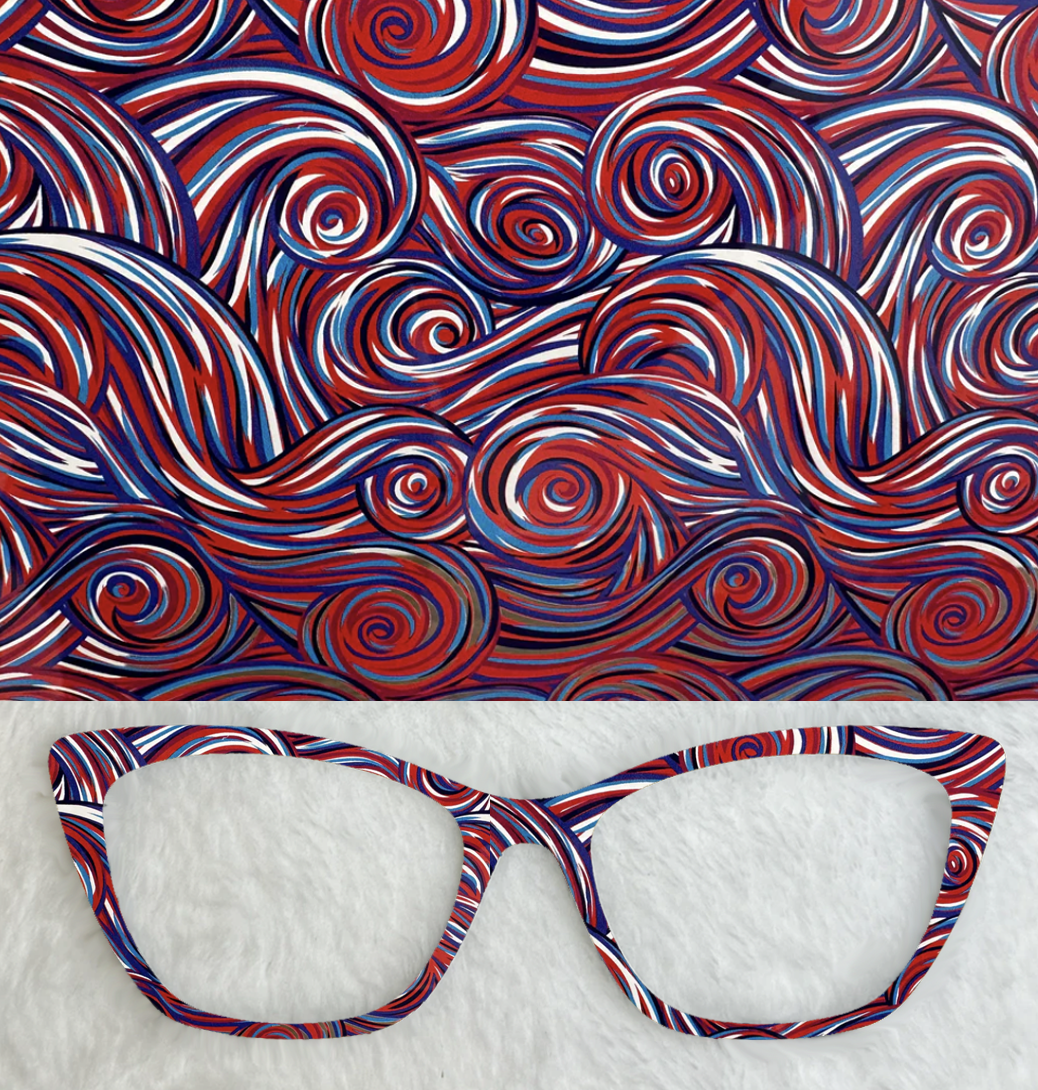 Mirrored Patriotic Swirls
