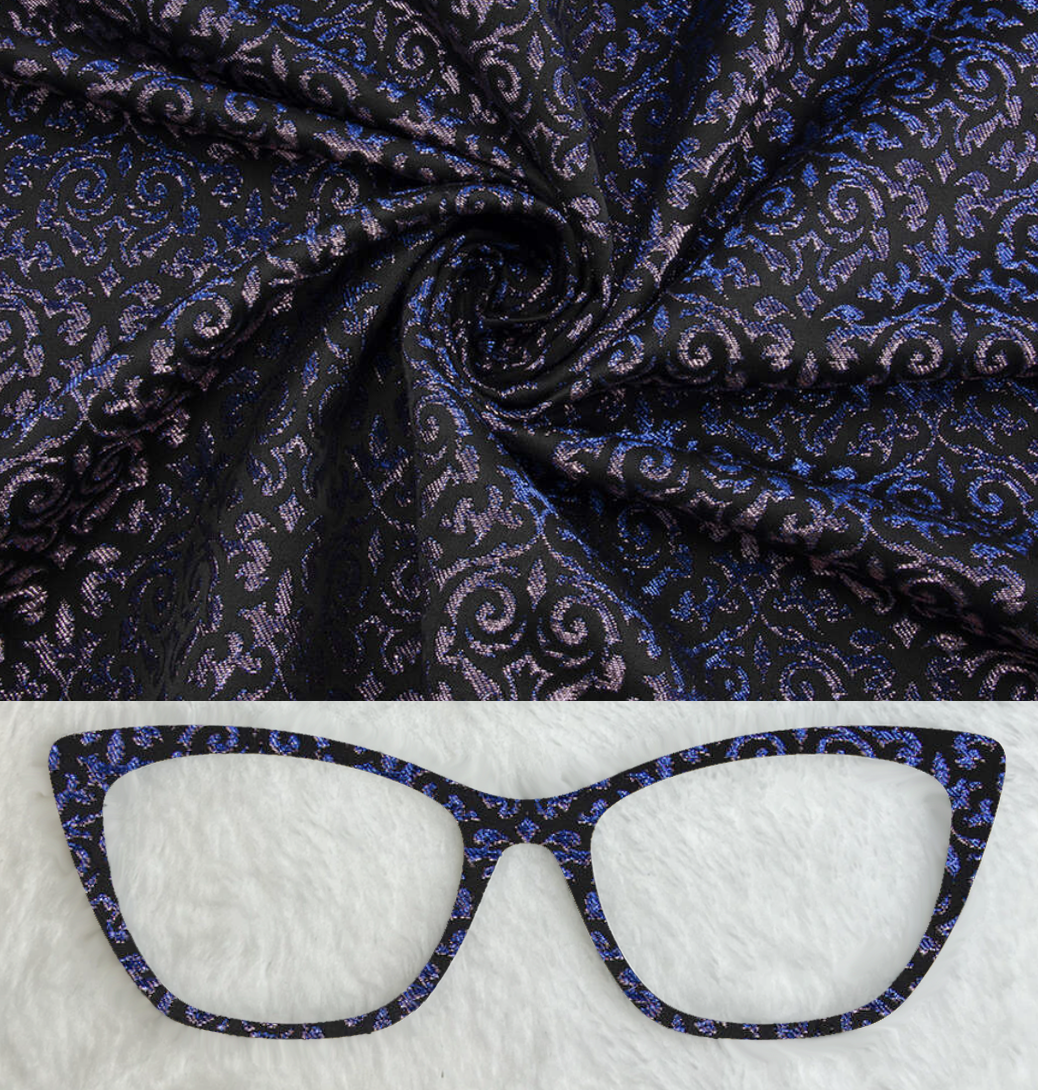Pink and Blue Brocade