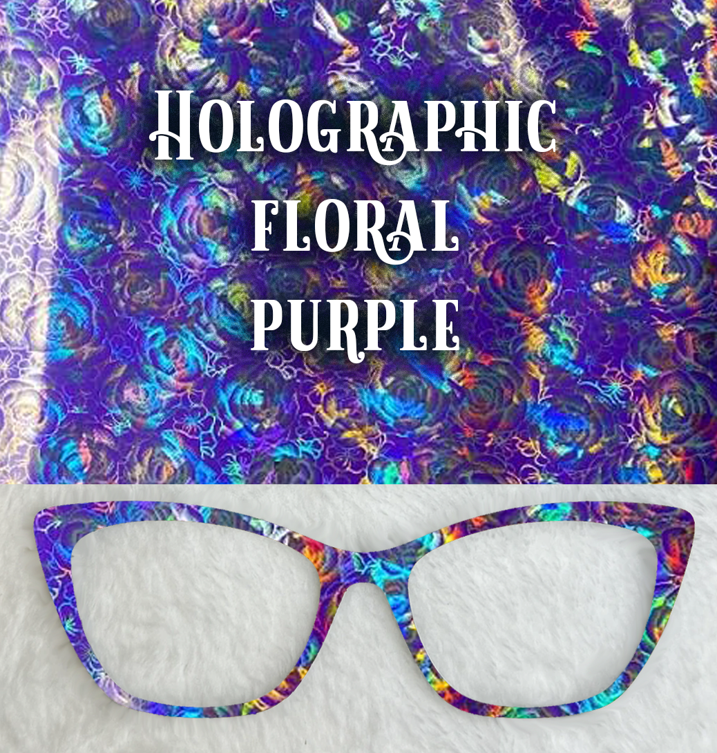 Holographic Floral | Purple