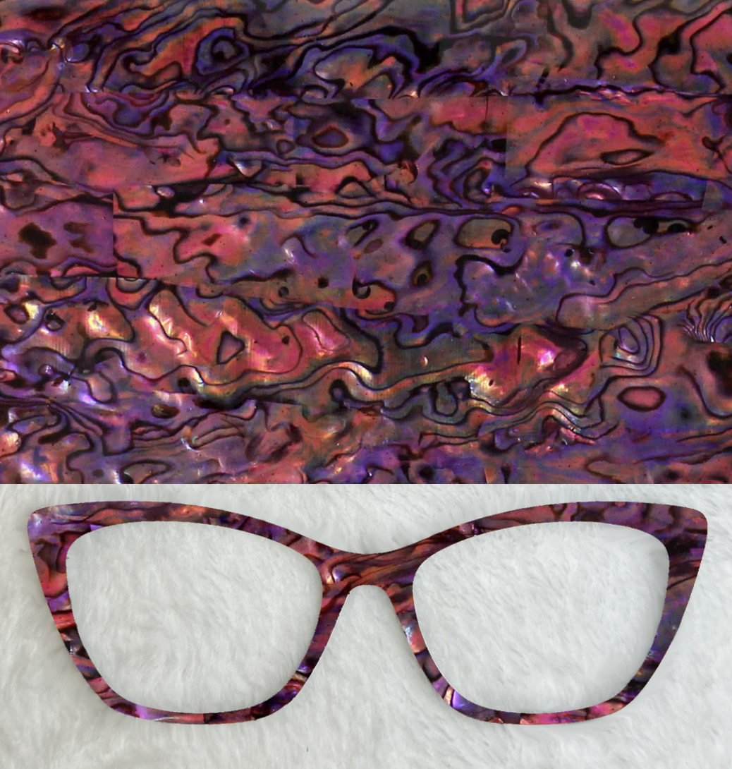 Purple over Orange Abalone