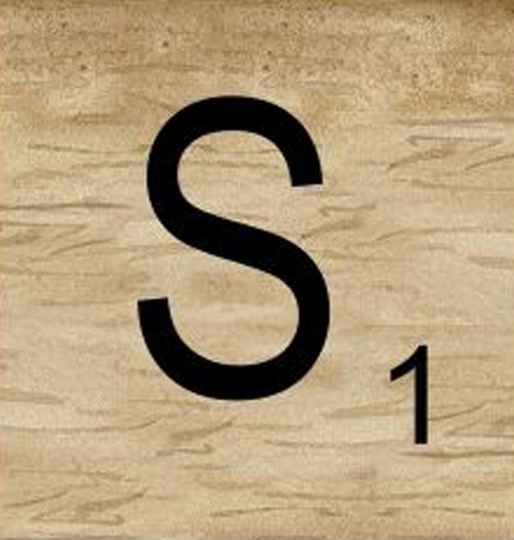 8x8 Scrabble Letters | S