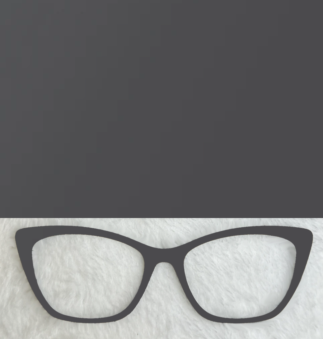 Mirrored Solid Almost Black