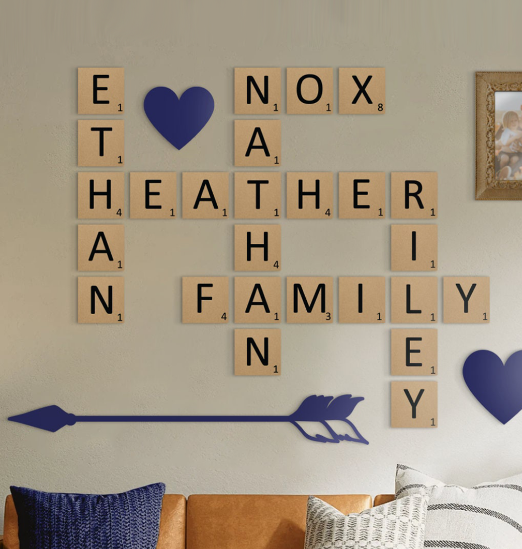 8x8 Scrabble Letters | A