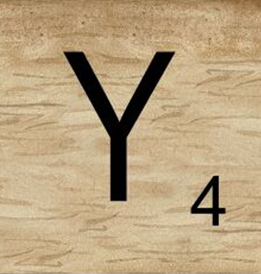 8x8 Scrabble Letters | Y