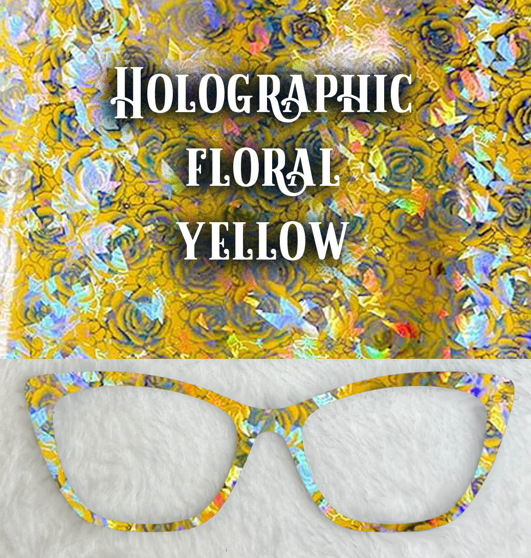 Holographic Floral | Yellow