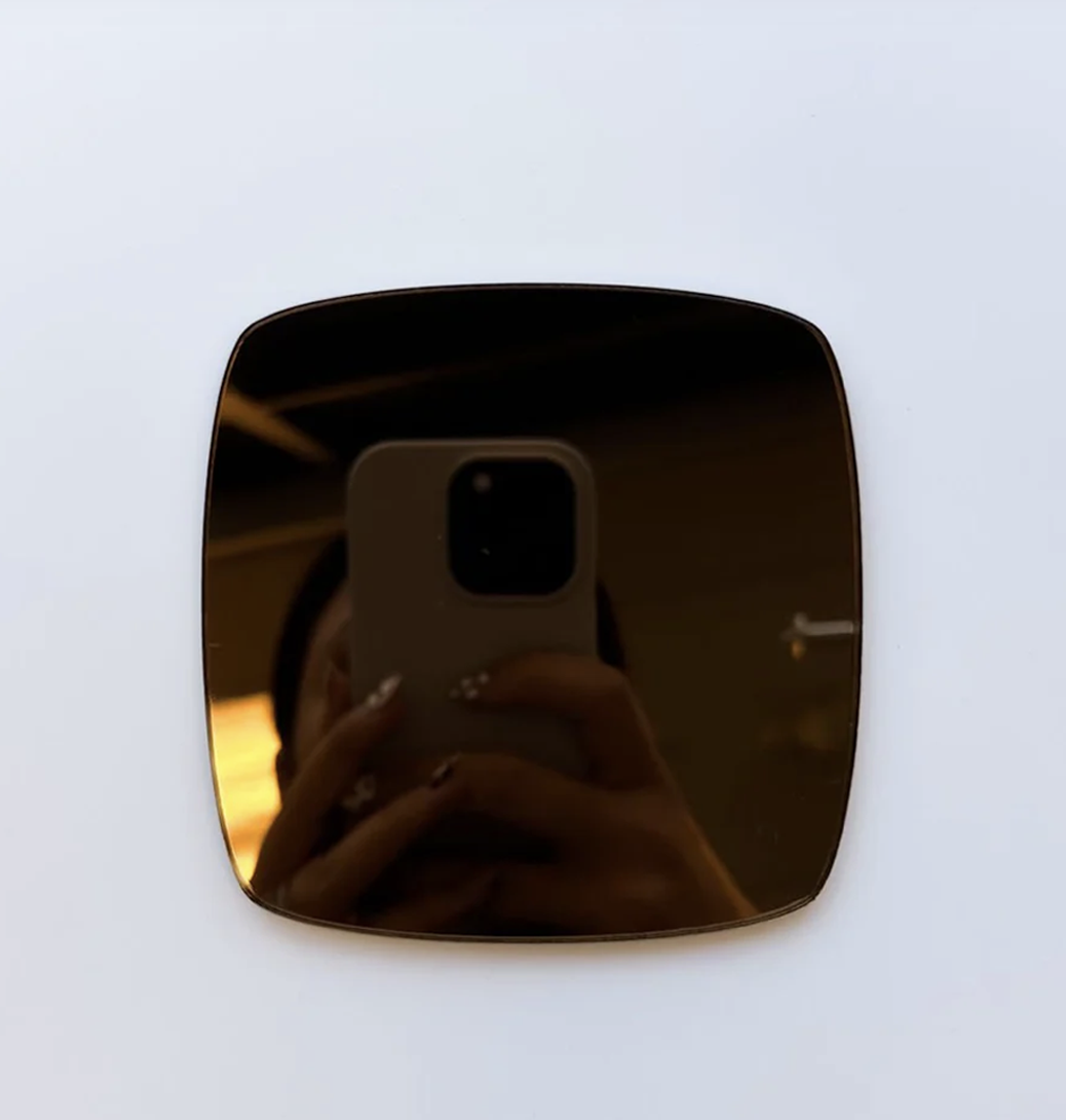 Mirrored Solid Brown