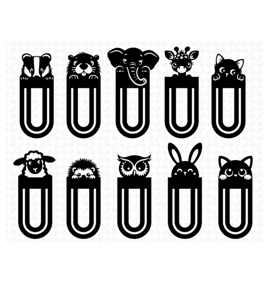 Animal Bookmarks | 5 Designs | 10 Units