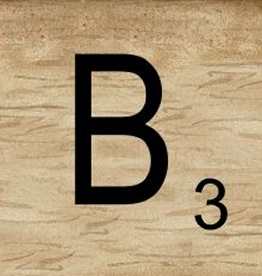 8x8 Scrabble Letters | B