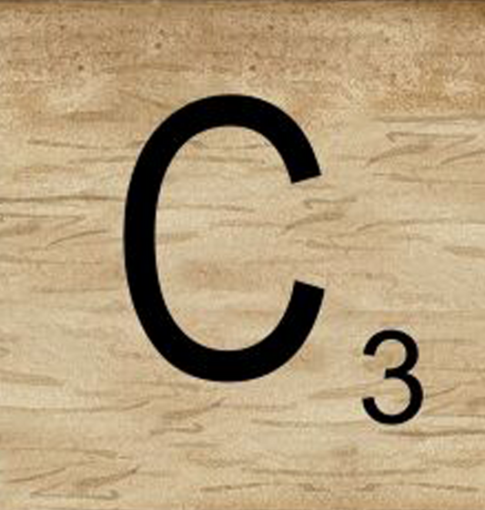 8x8 Scrabble Letters | C