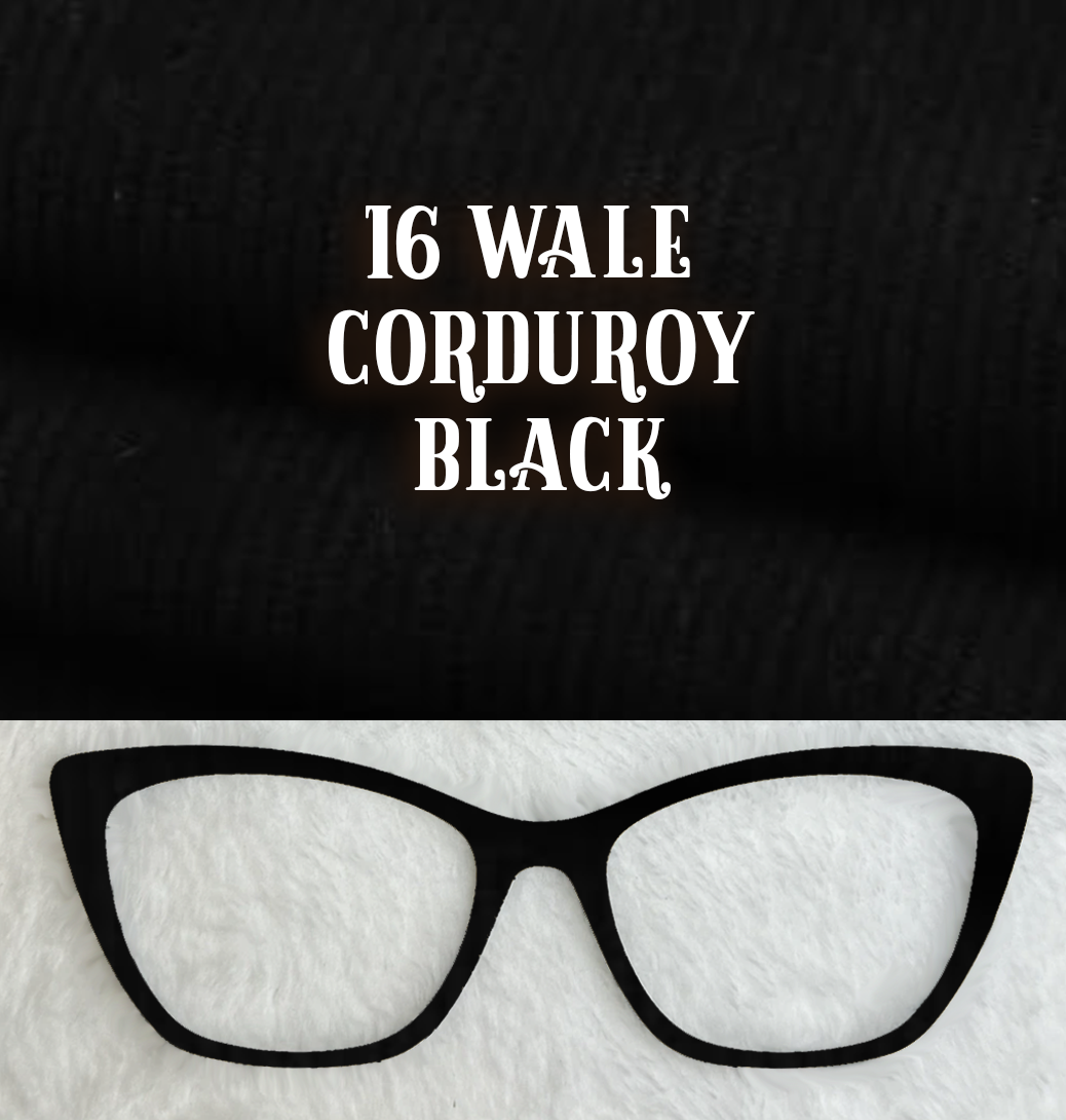 Corduroy | 16 Wale | Black