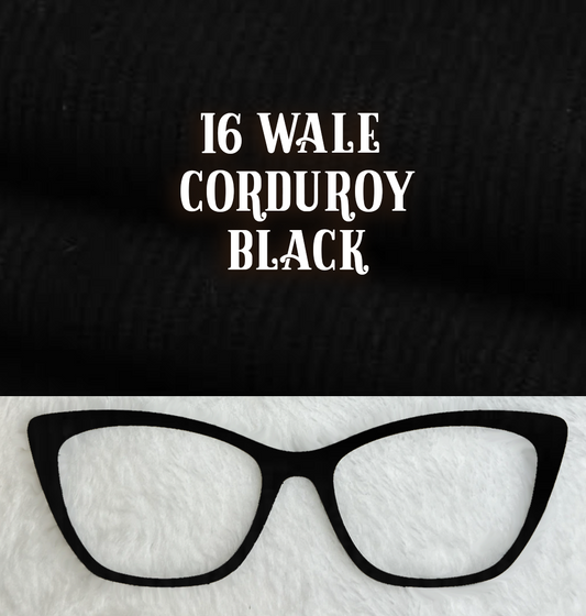 Corduroy | 16 Wale | Black