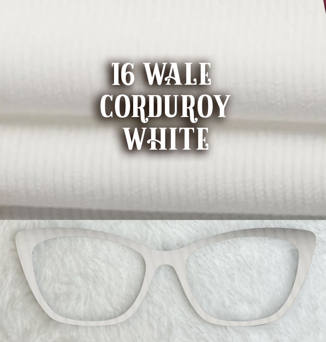 Corduroy | 16 Wale | White