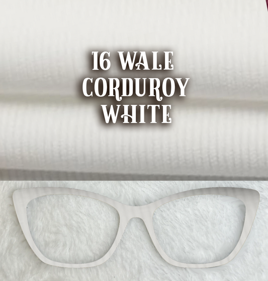 Corduroy | 16 Wale | White