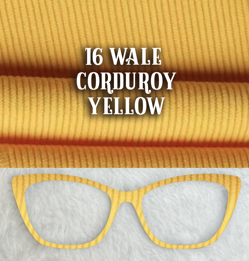 Corduroy | 16 Wale | Yellow