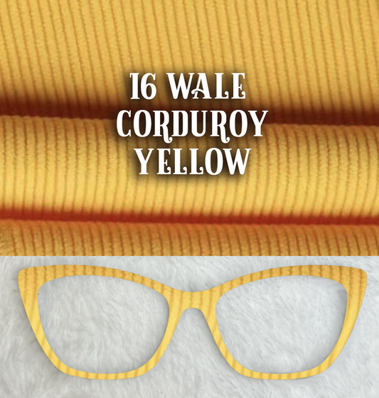 Corduroy | 16 Wale | Yellow