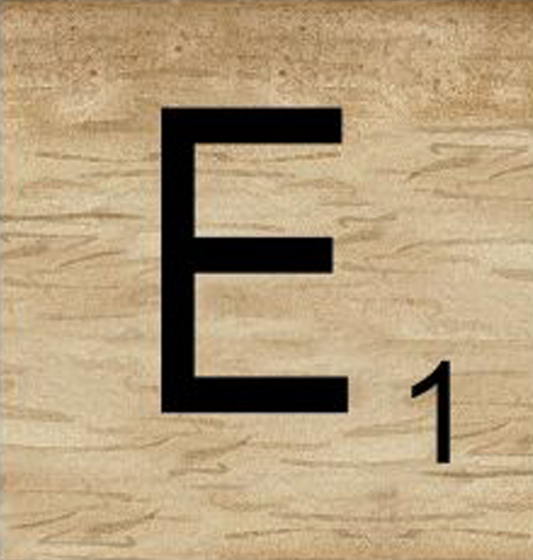 8x8 Scrabble Letters | E