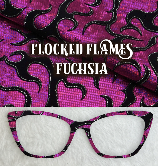 Flocked Flames | Fuchsia