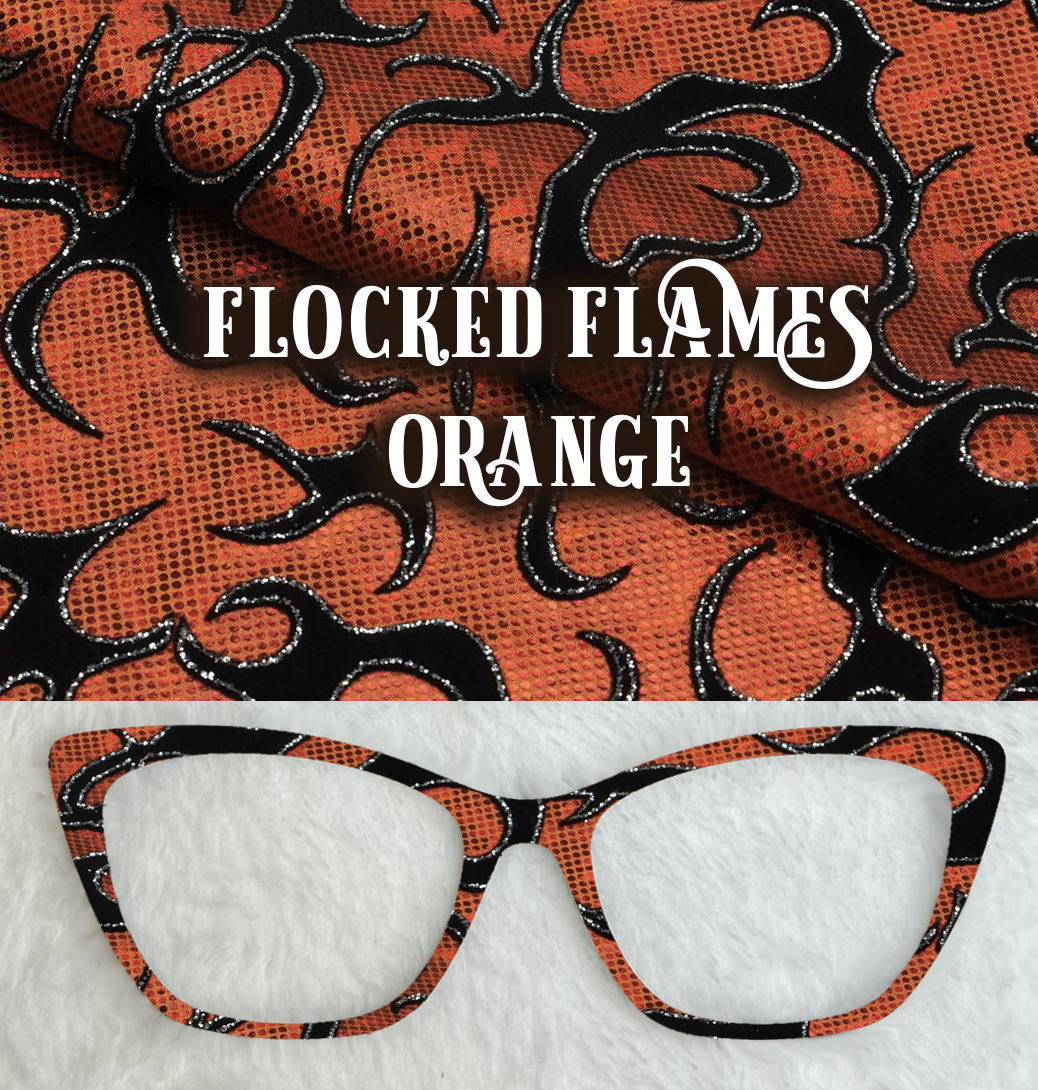 Flocked Flames | Orange