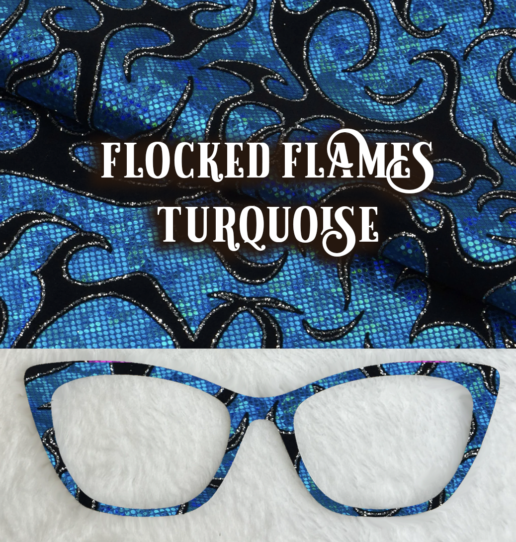 Flocked Flames | Turquoise