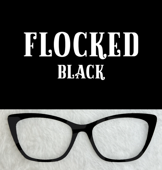 Flocked | Black