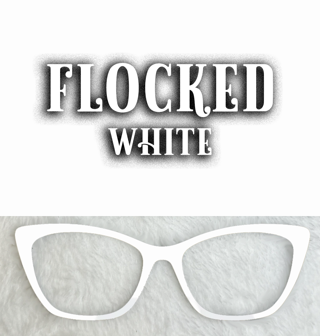 Flocked | White