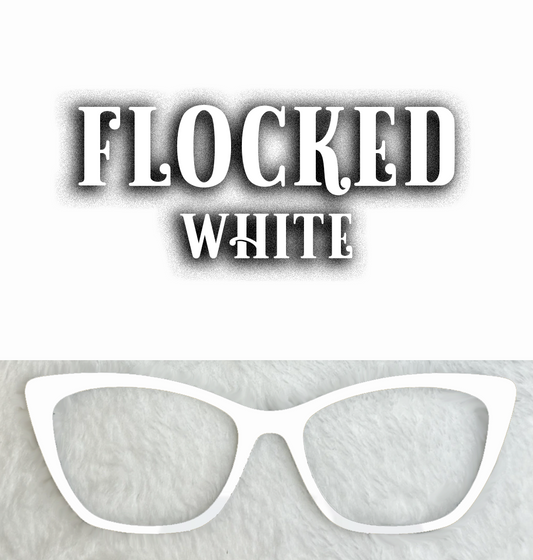 Flocked | White