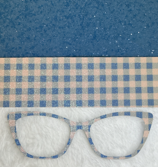 Gingham Overload Stacked | Blue