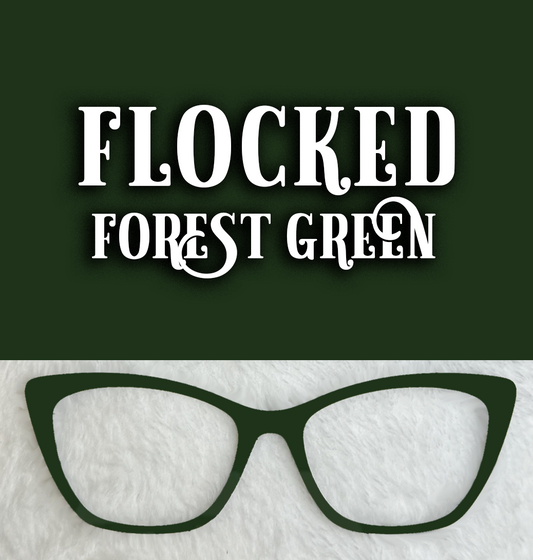Flocked | Forest Green