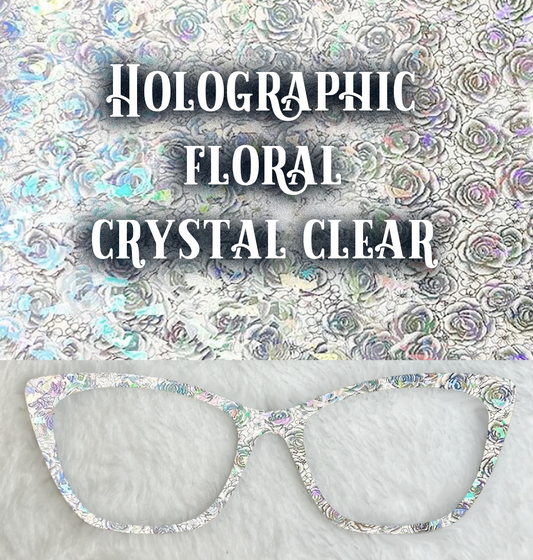 Holographic Floral | Crystal Clear