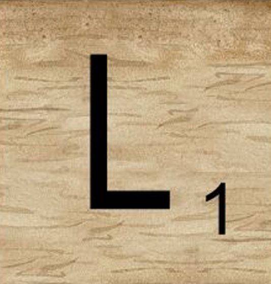 8x8 Scrabble Letters | L
