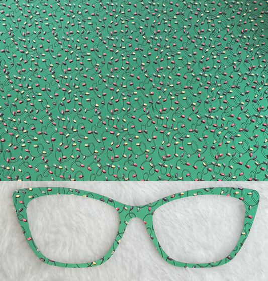 Mirrored Holiday Lights | Green