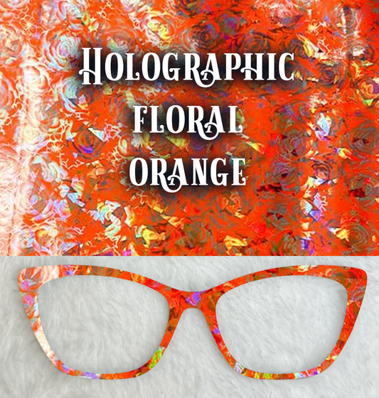 Holographic Floral | Orange