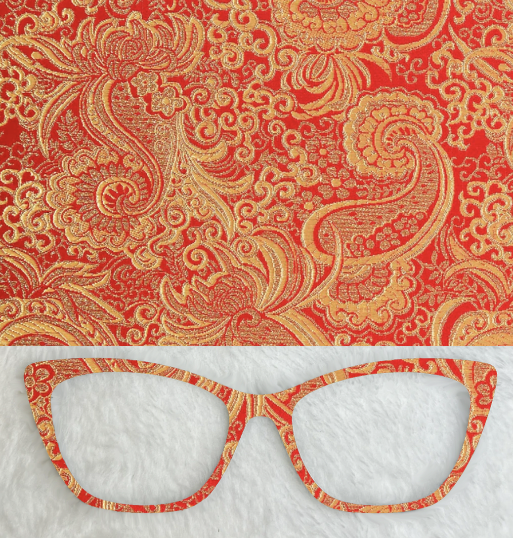 Palooza Brocade | Metallic Gold | Red – LaserNonna