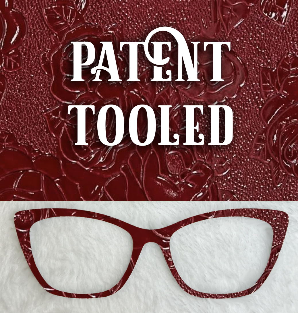 Patent Tooled Faux | Red