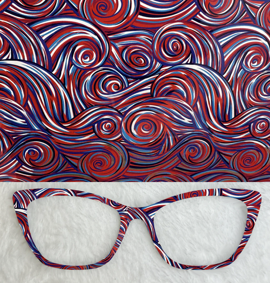Mirrored Patriotic Swirls