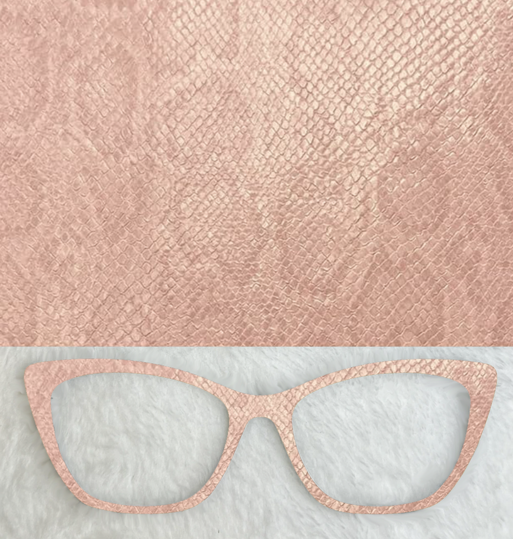 Peachy Pink Snake Skin