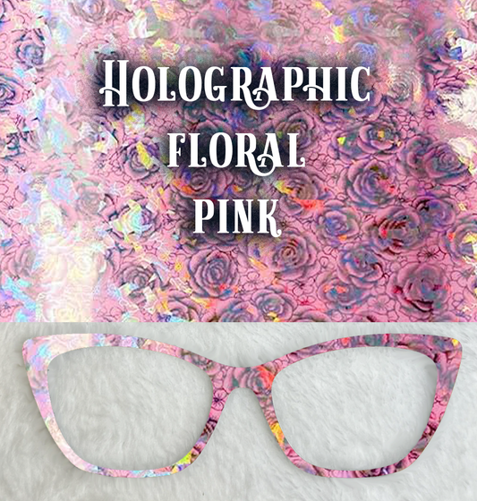 Holographic Floral | Pink