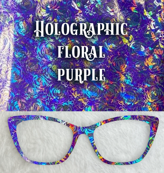 Holographic Floral | Purple