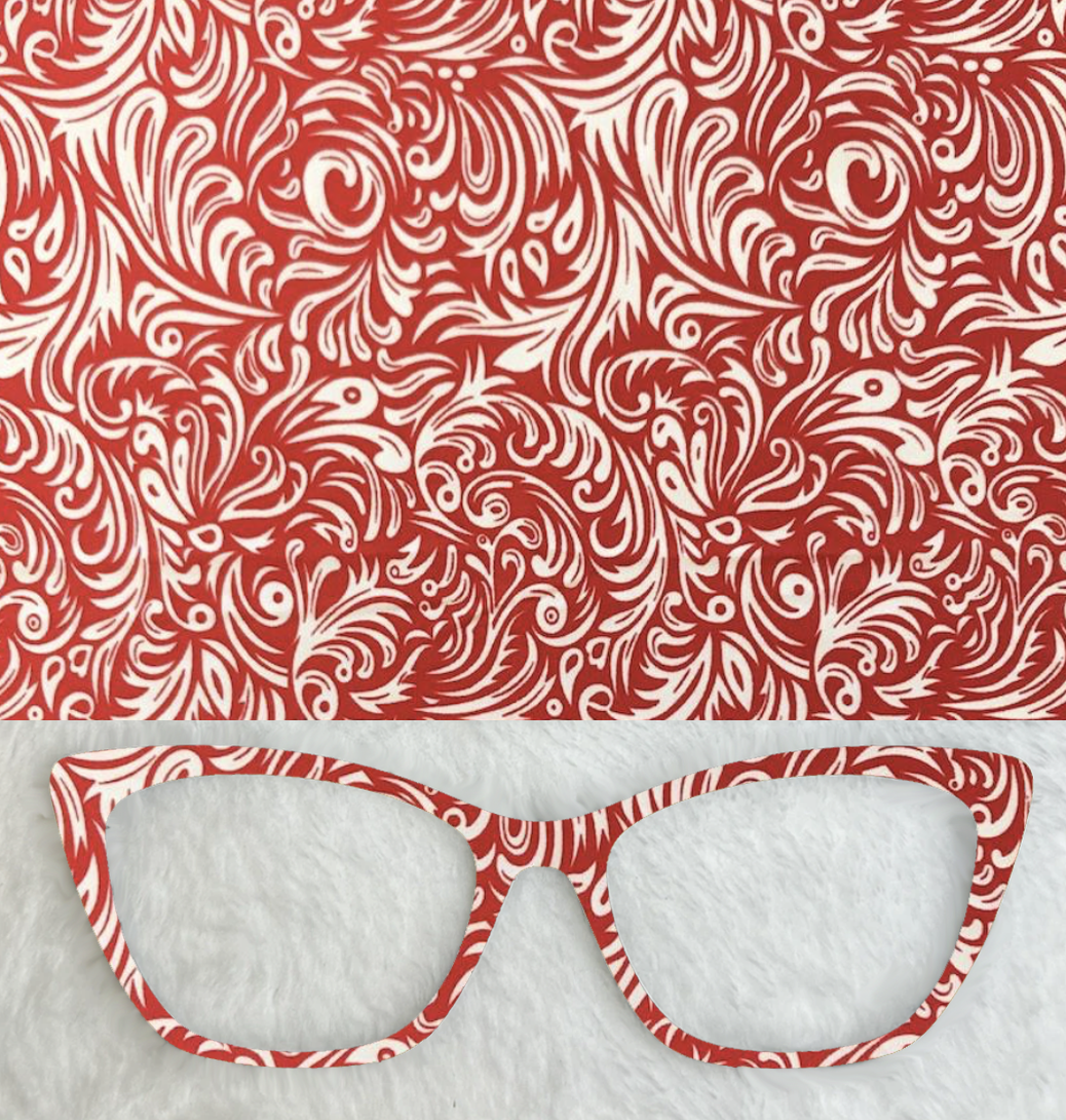 Red and White Feathered