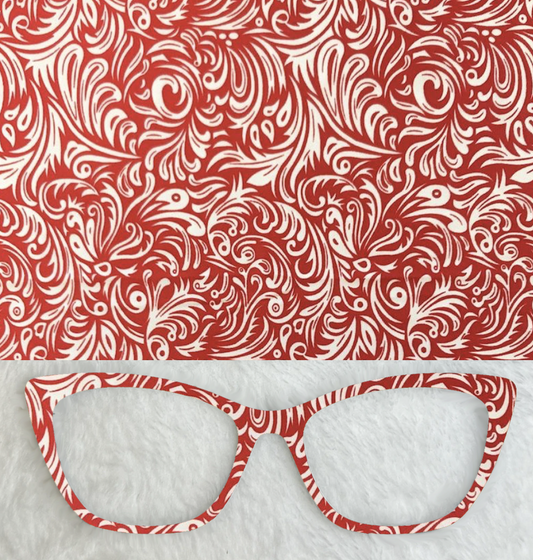 Red and White Feathered